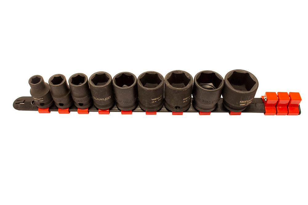 Gépi hatlapfejü dugókulcs készlet 1/2” 10-27mm 9 db KROFTOOLS