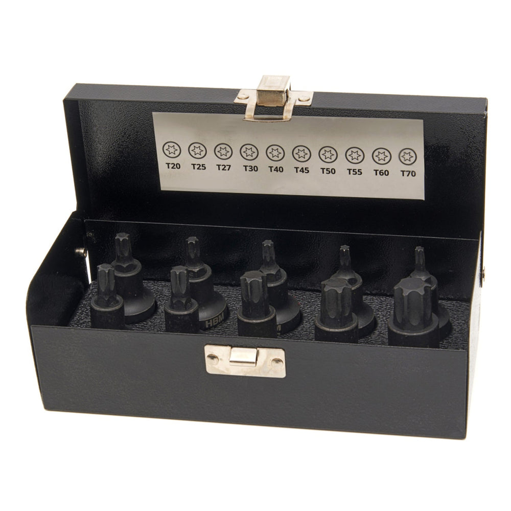 Gépi TORX készlet 1/2 t20-t70 10 db HBM