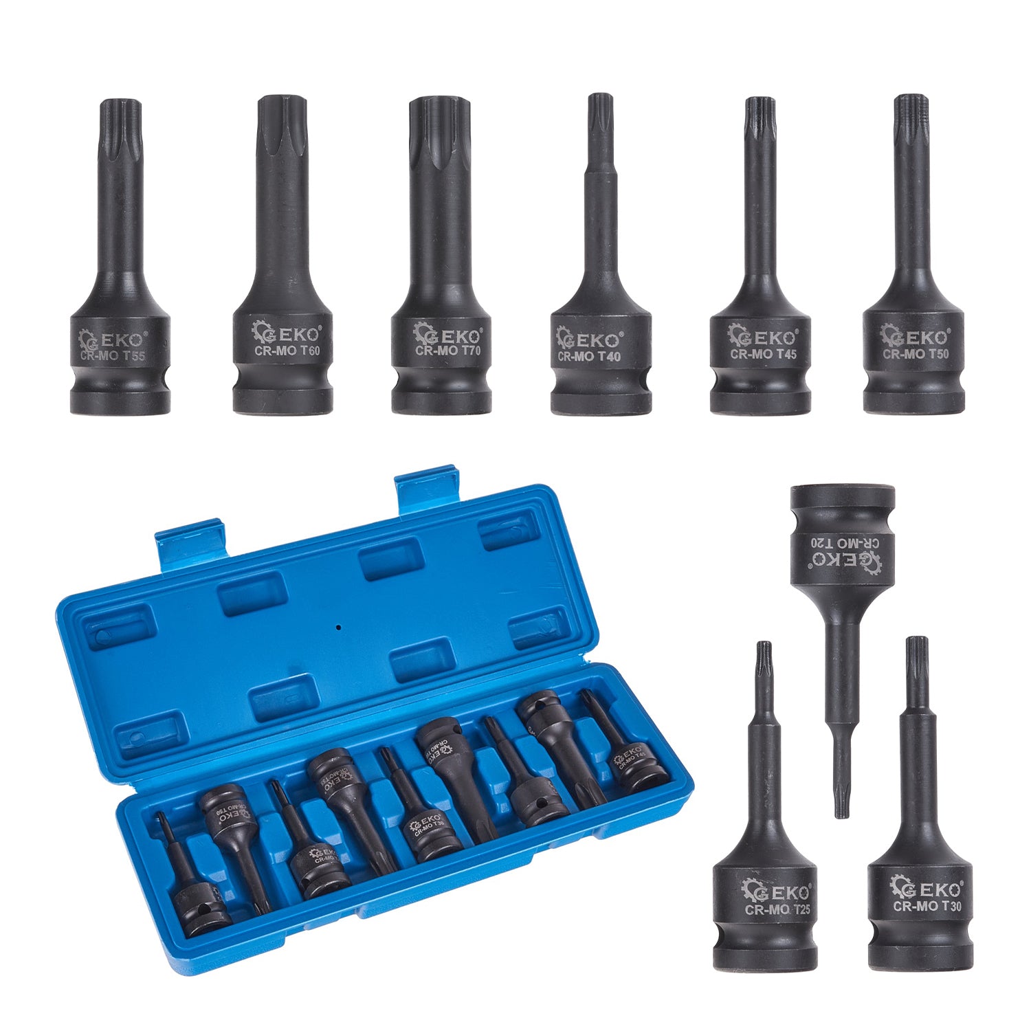 Gépi TORX készlet 1/2 t20-t70 9 db GEKO