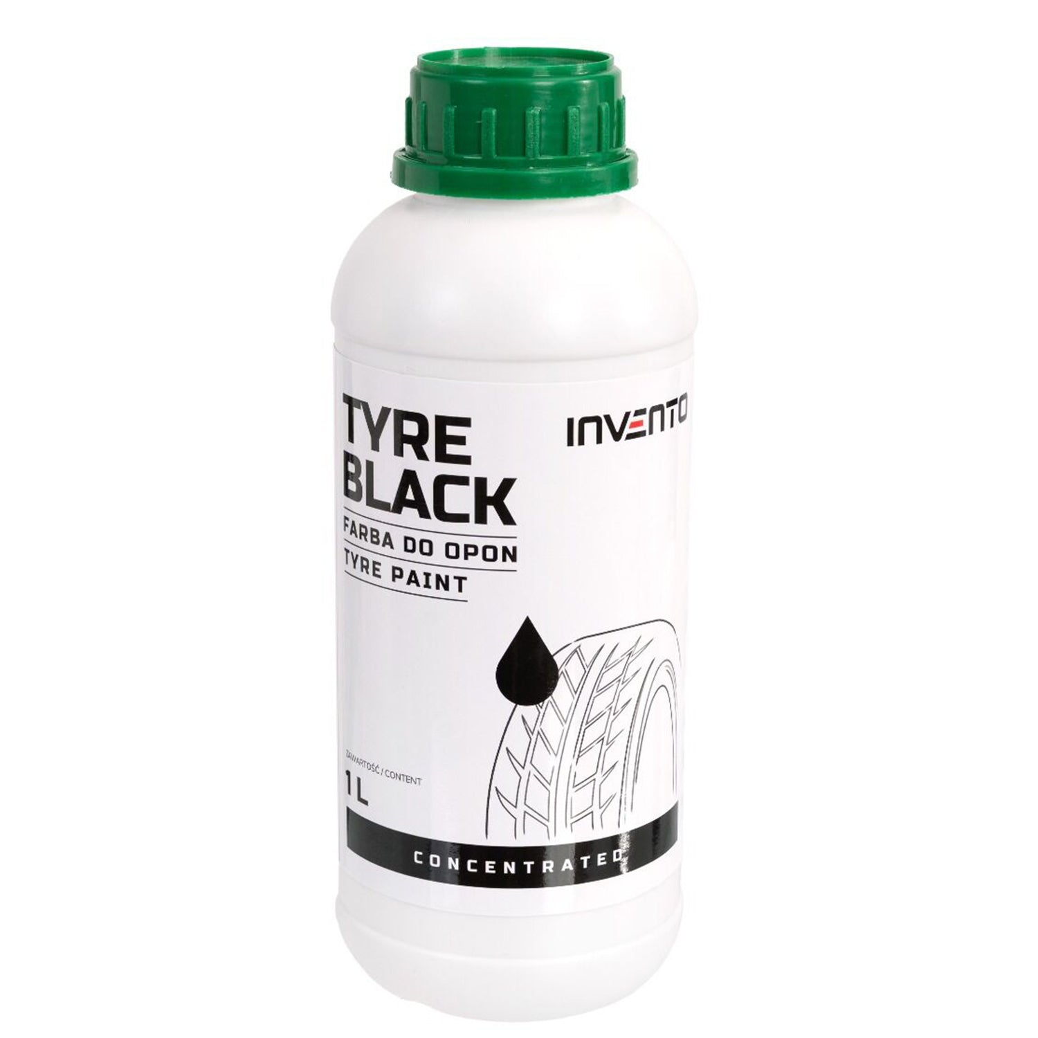 Gumiabroncs festék BLACK TYRE 1 l INVENTO