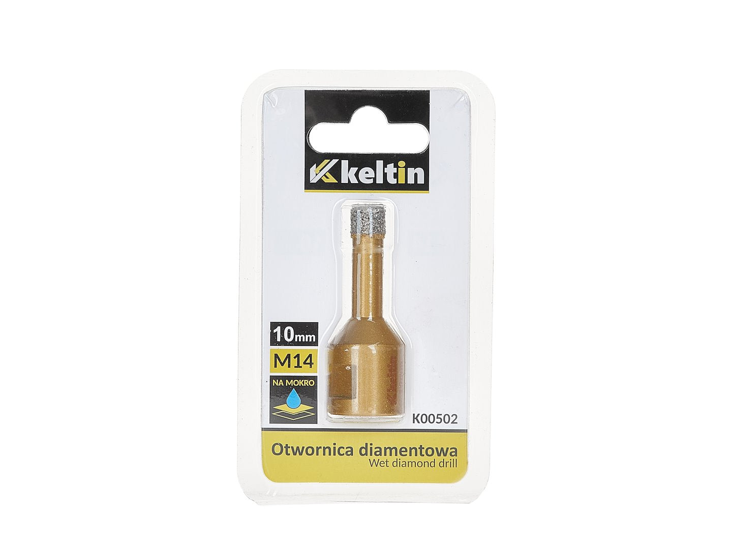 Gyémántozott lyukfúró 10 mm m14 KELTIN