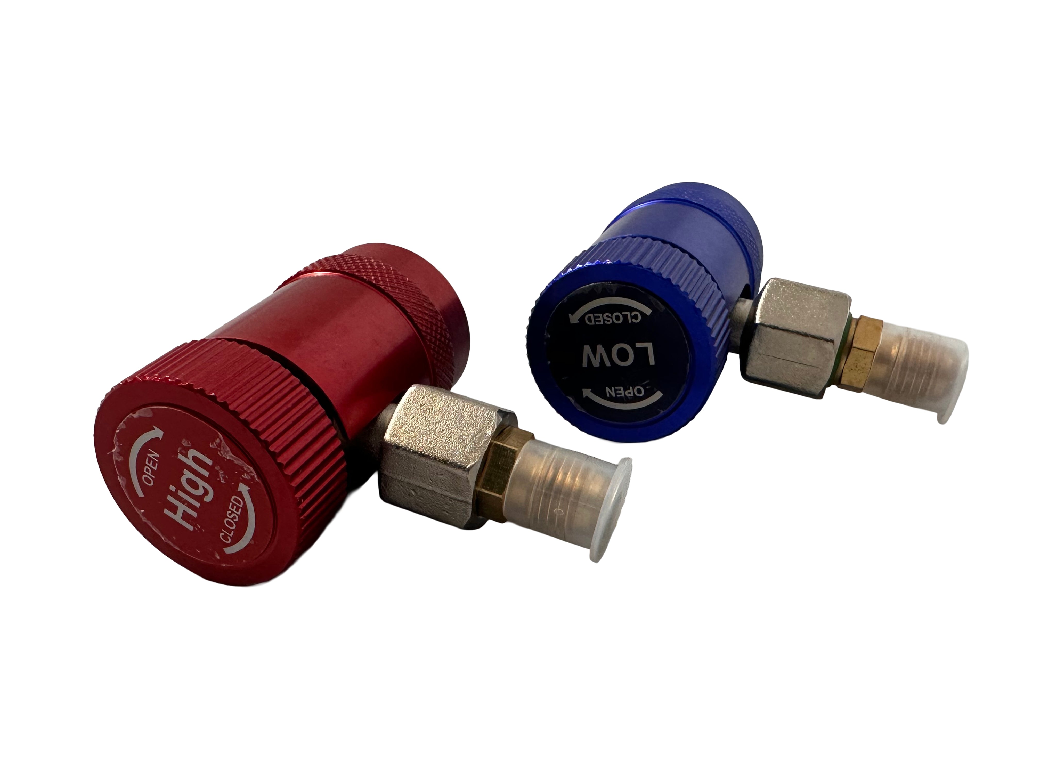 Gyorcsatlakozó készlet csappal és r1234yf adapterrel légkondicionálóhoz 90 fok