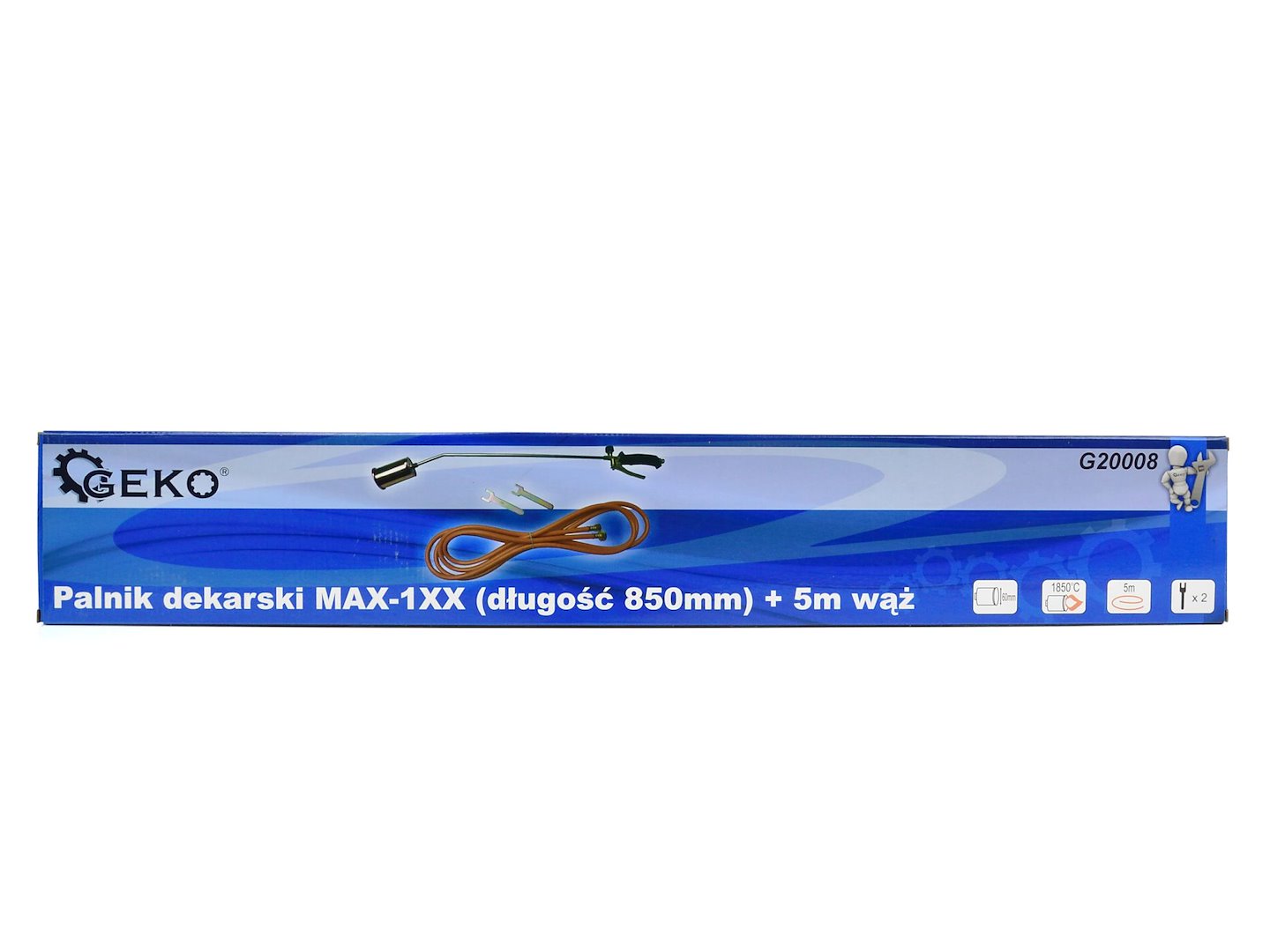 Gázperzselő 85 cm, 5 m tömlővel GEKO