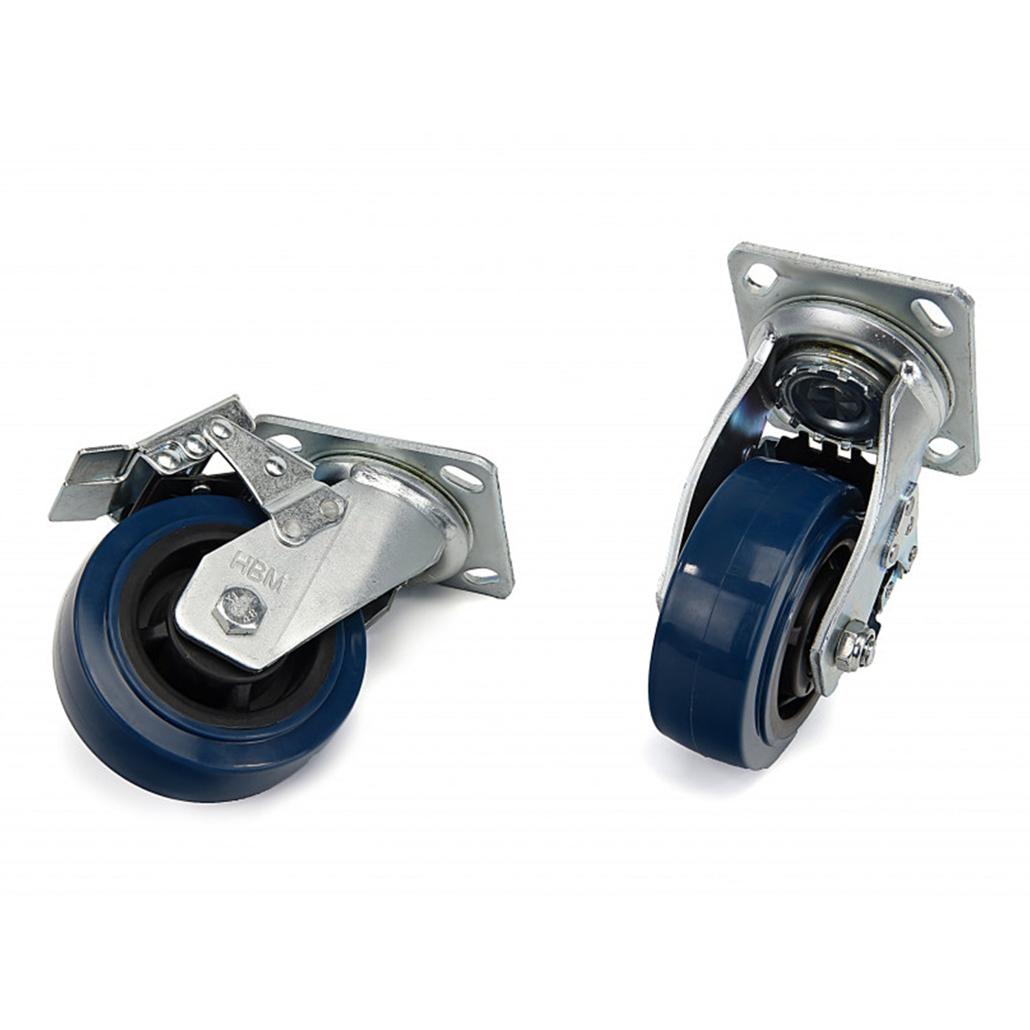 FORGÓ GÖRGŐ KÉSZLET FÉKKEL 150MM HBM 4 DB