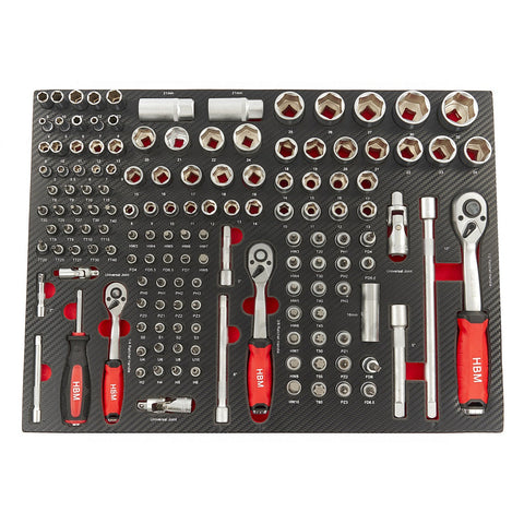 SZEKRÉNY MODUL DUGÓKULCS ÉS RACSNIS KULCS 145 DB HBM MACHINES