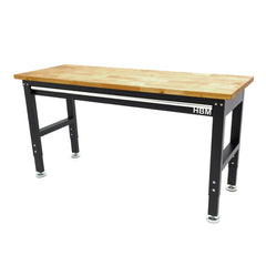 Állítható magasságú munkapad fa munkalappal 152cm HBM MACHINES