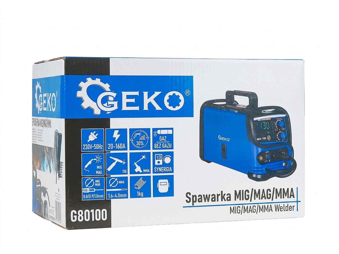 Hegesztőgép MIG/mag/mma 20-160A GEKO