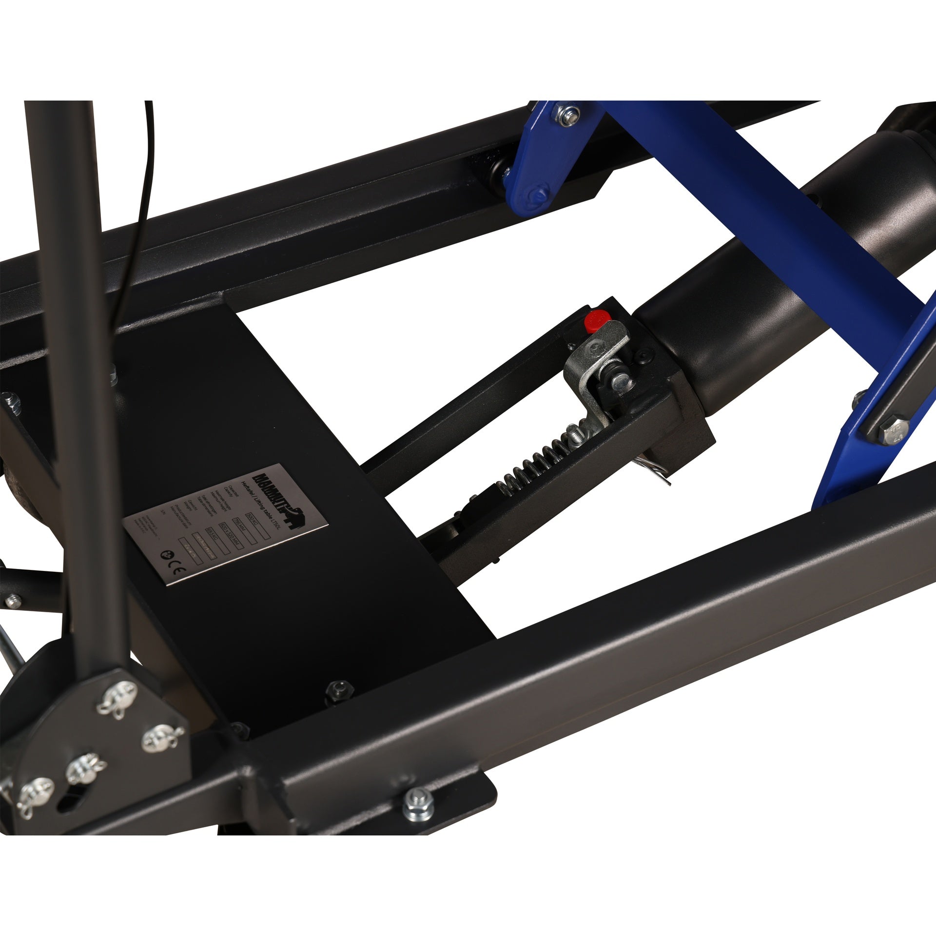 Hidraulikus emelőasztal 390-910 mm emelési tartománnyal 852 x 502 mm platformmal 500 kg MAMMUTH