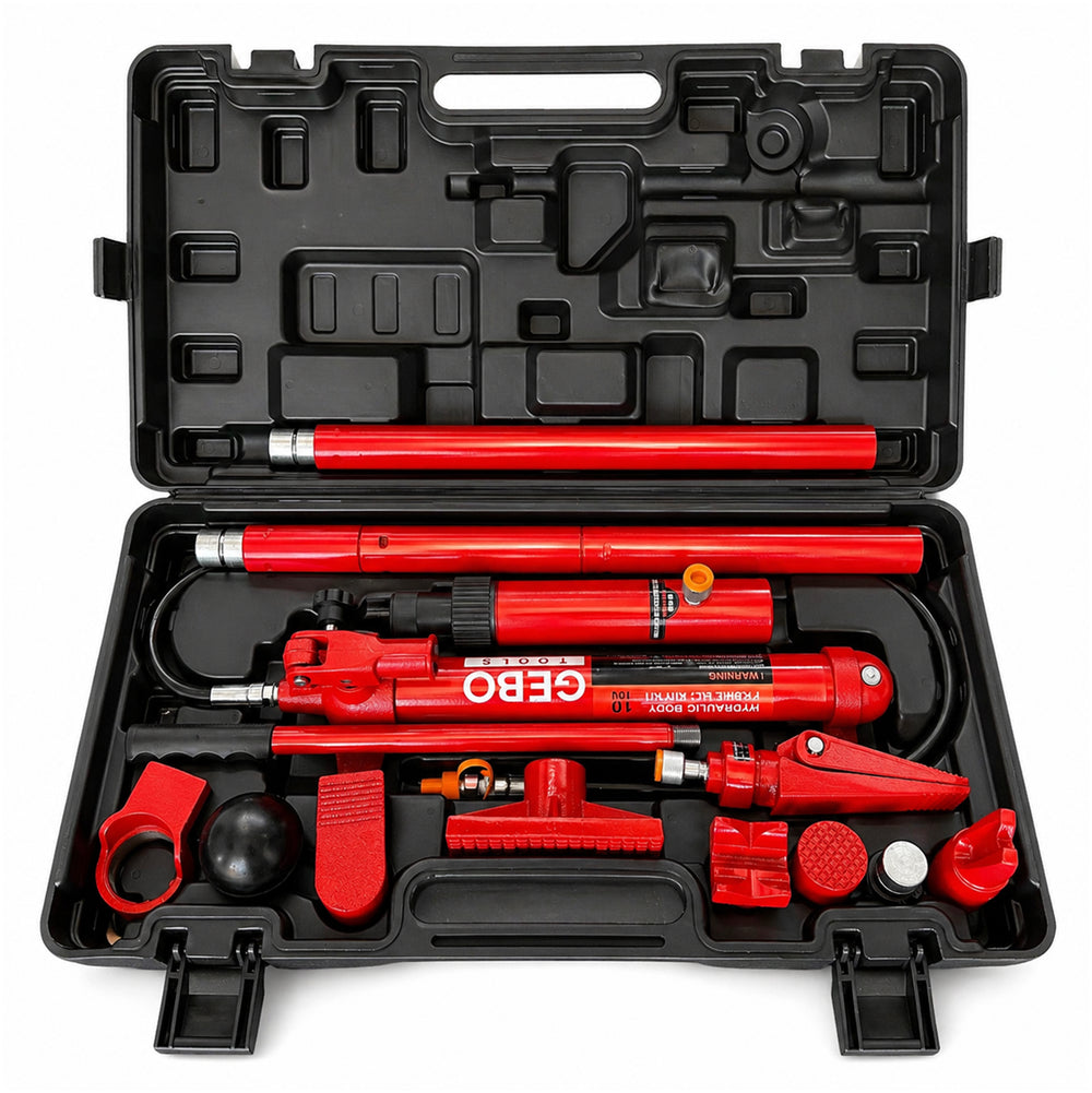 Hidraulikus karosszéria prés készlet 10 t 15 db GEBO TOOLS