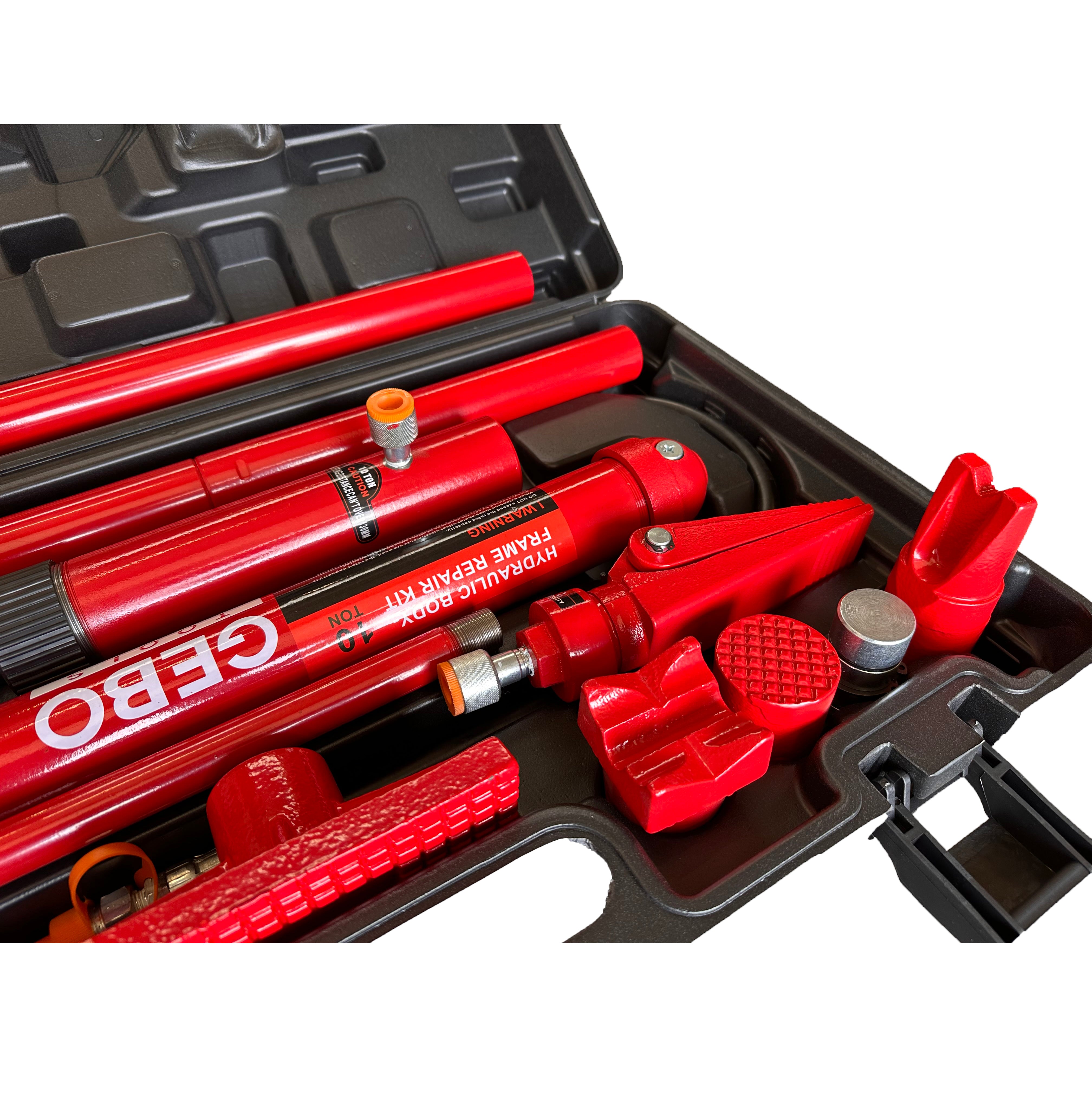 Hidraulikus karosszéria prés készlet 10 t 15 db GEBO TOOLS
