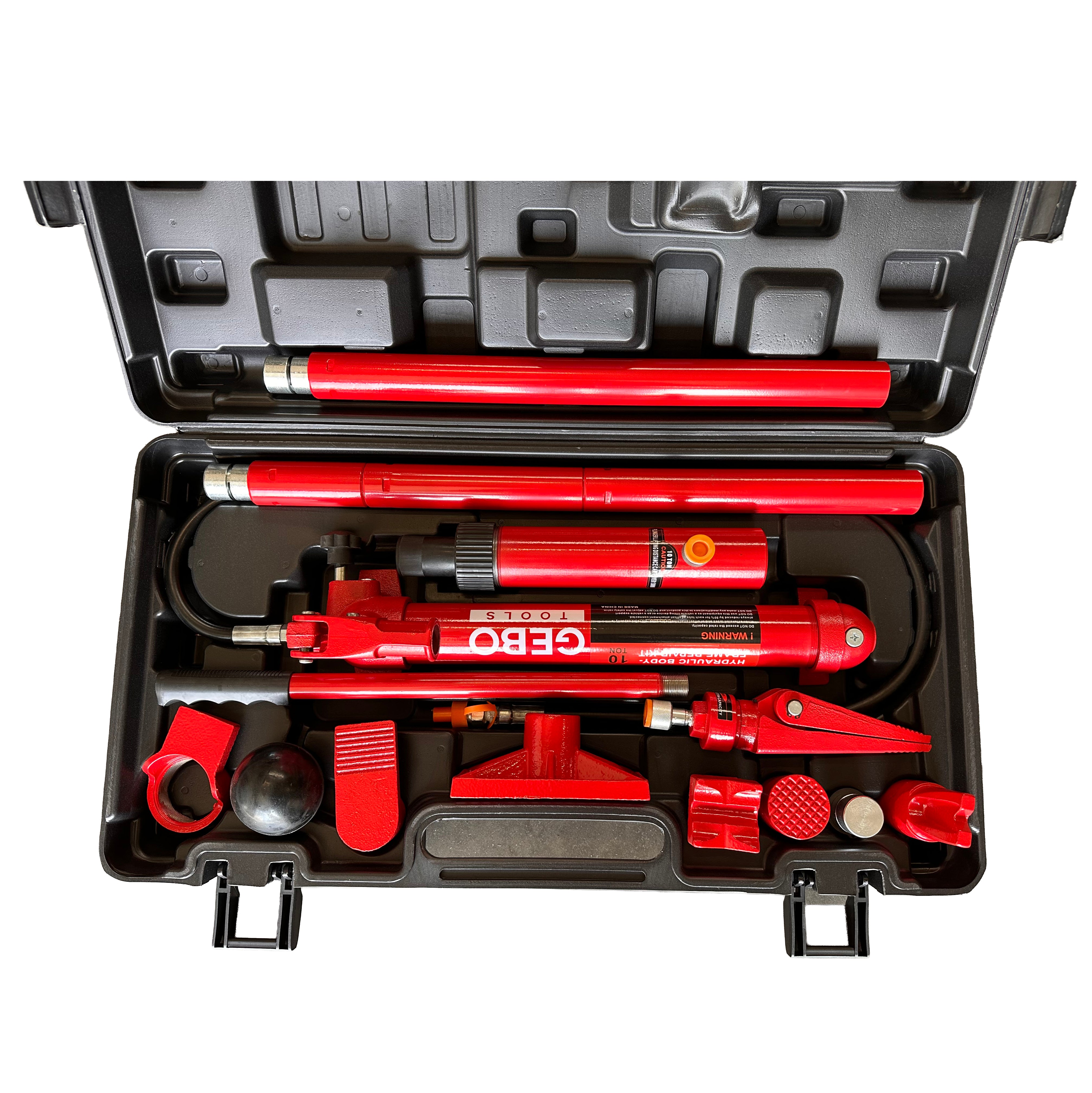 Hidraulikus karosszéria prés készlet 10 t 15 db GEBO TOOLS