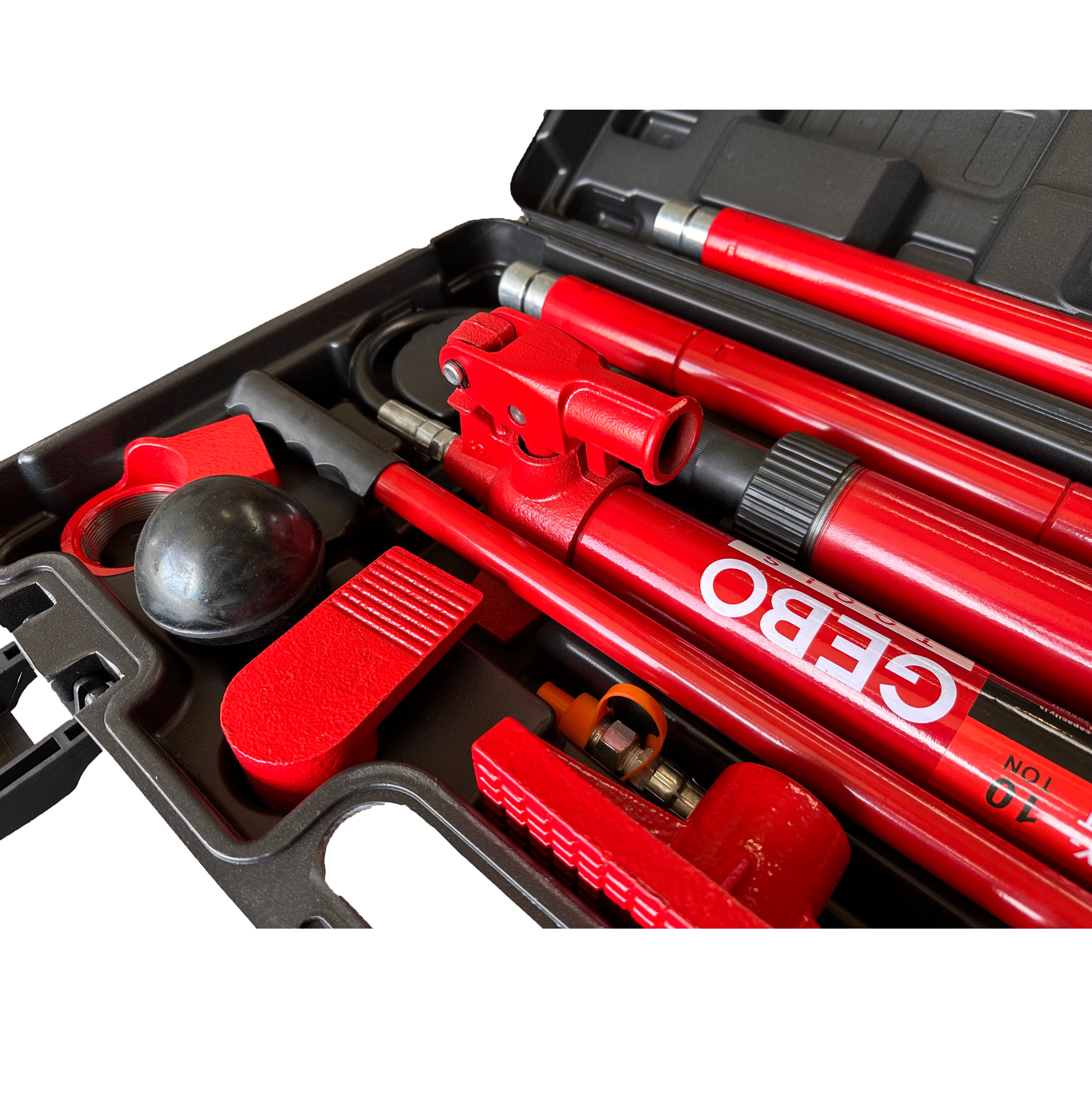 Hidraulikus karosszéria prés készlet 10 t 15 db GEBO TOOLS