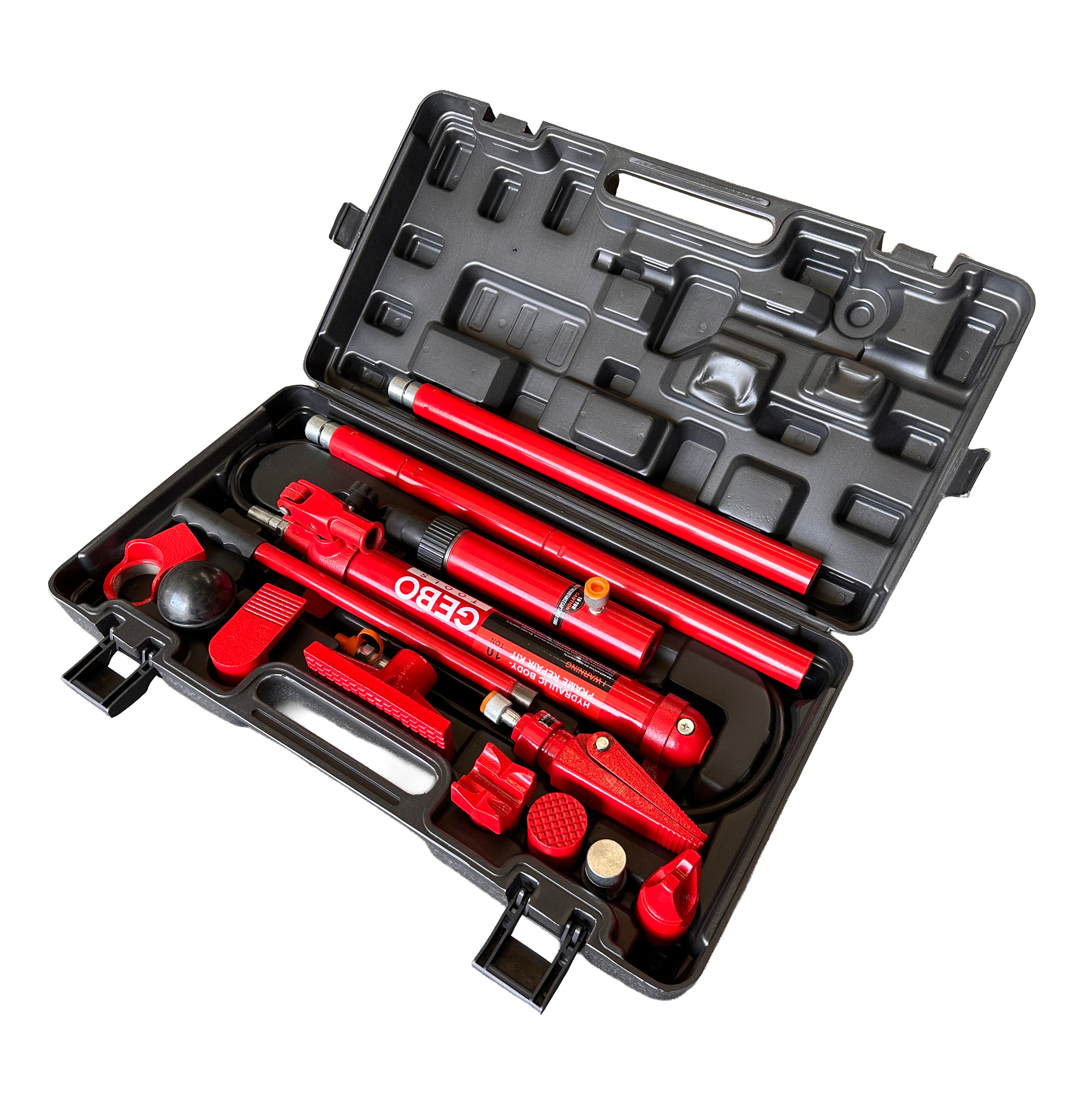 Hidraulikus karosszéria prés készlet 10 t 15 db GEBO TOOLS