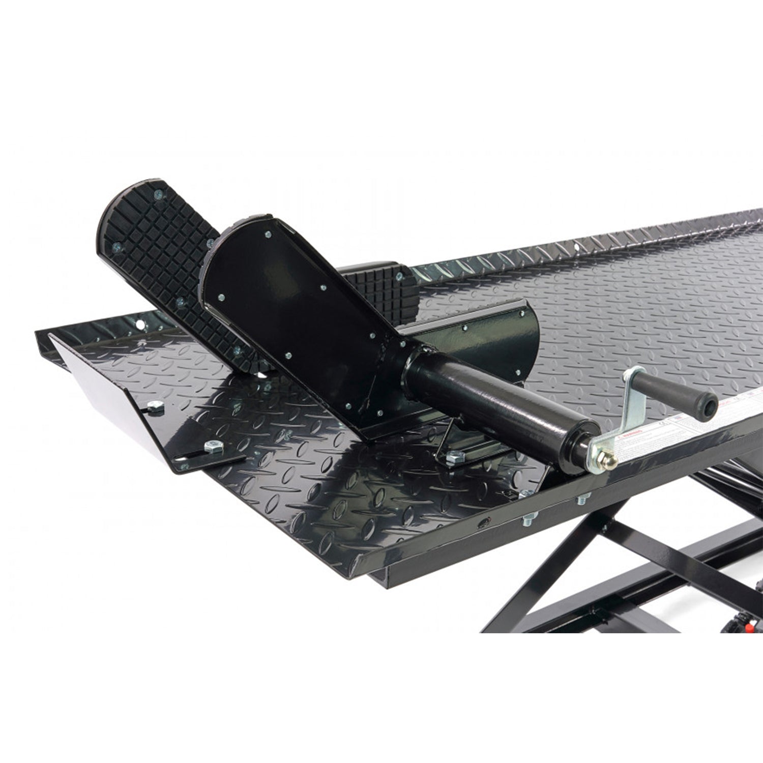 Hidraulikus motorkerékpár emelő 450kg, 200 fekete HBM MACHINES hollandia