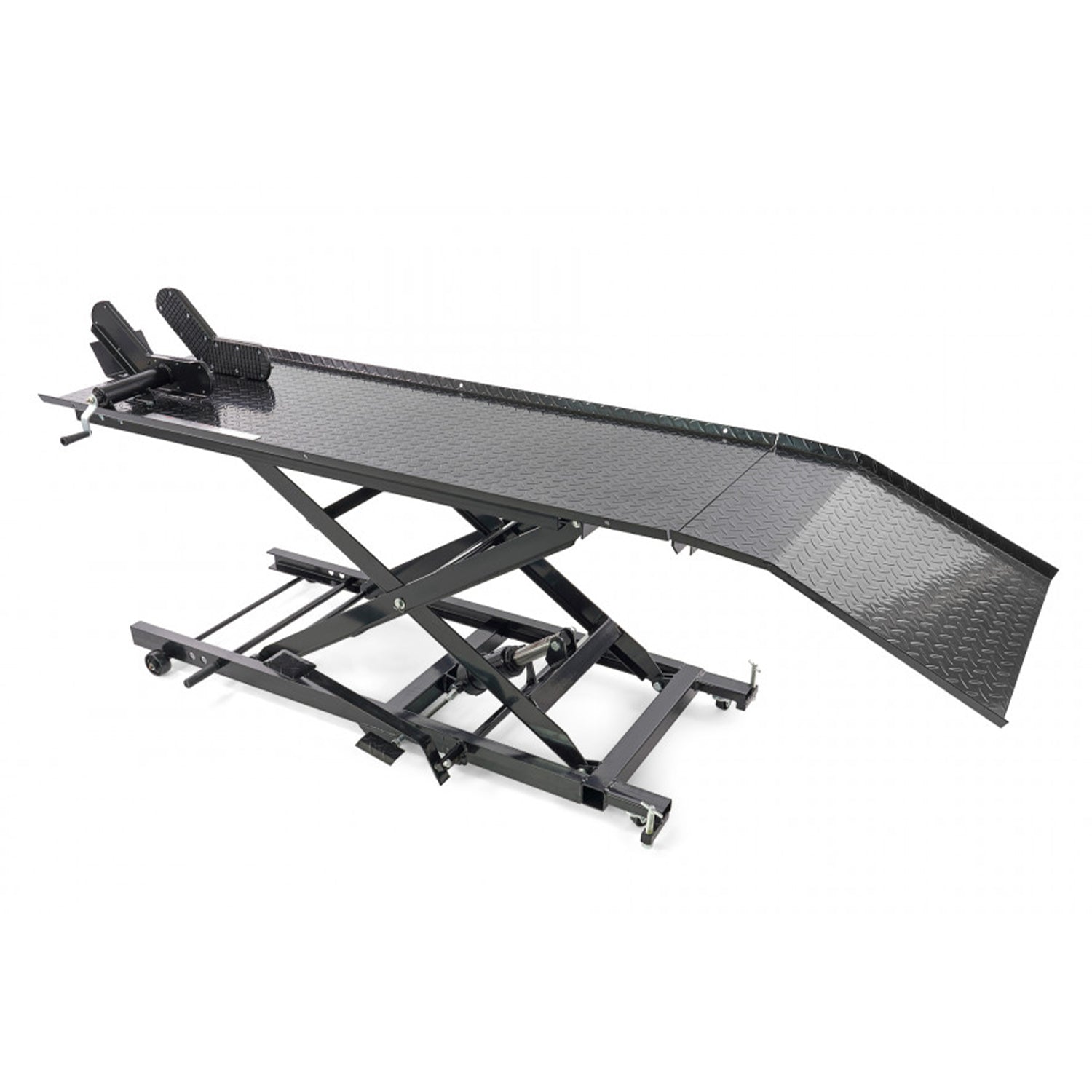 Hidraulikus motorkerékpár emelő 450kg, 200 fekete HBM MACHINES hollandia