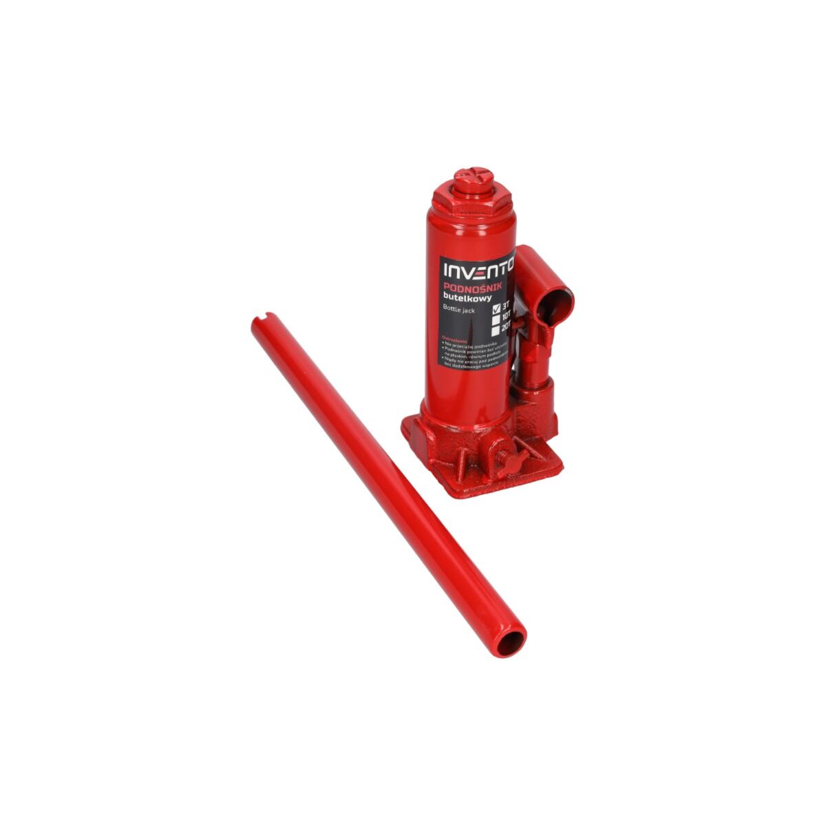 Hidraulikus palack emelő 3 t INVENTO