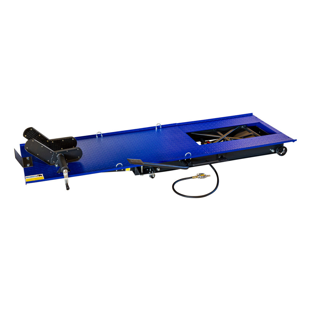 Hidro-pneumatikus motorkerékpár emelő kerékrögzítéssel 450 kg