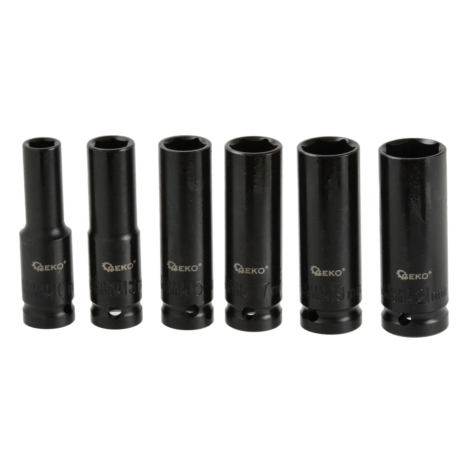 Hosszú gépi dugókulcs készlet 6 db 1/2" 10-21mm