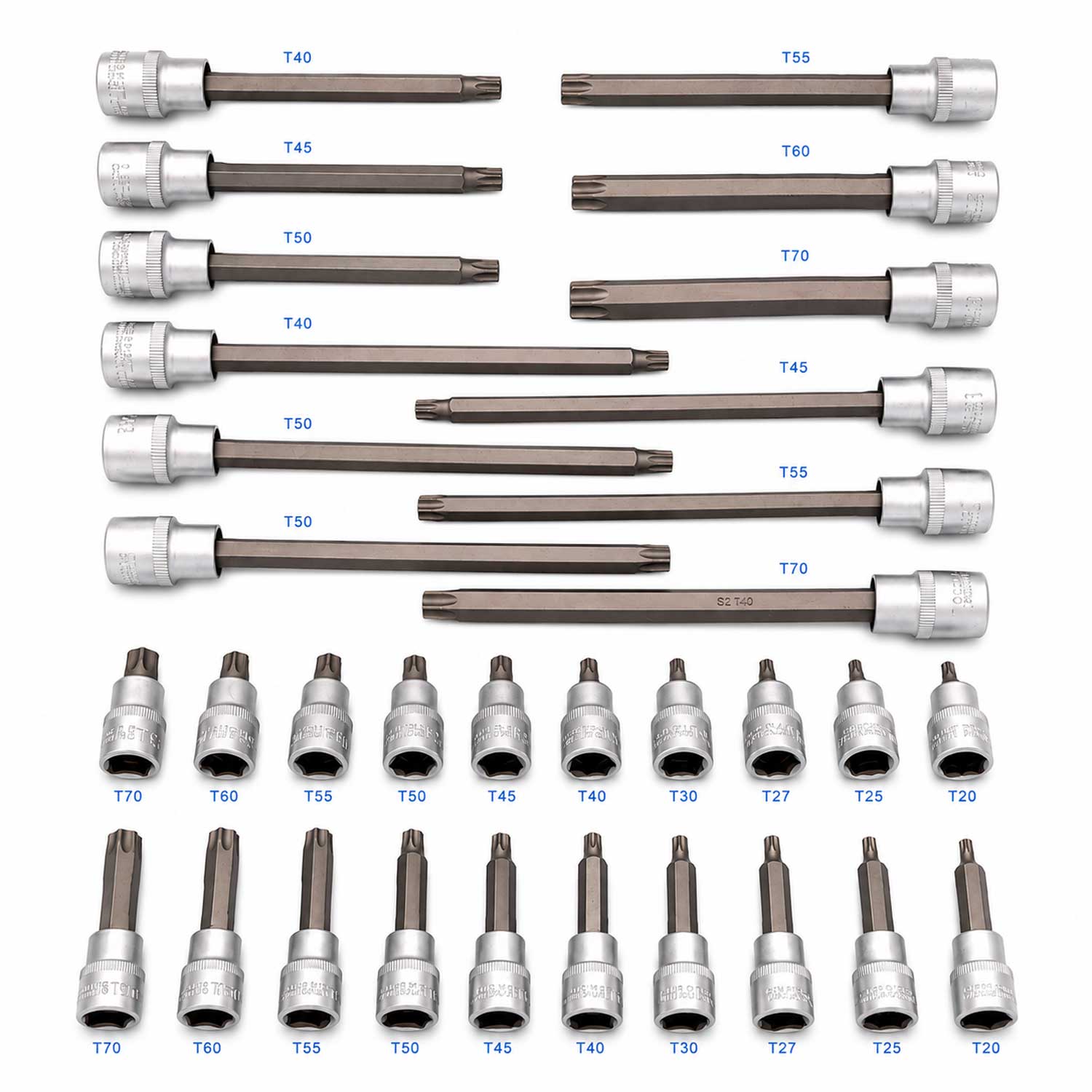 Hosszú TORX bit készlet  1/2 32 GEBO TOOLS