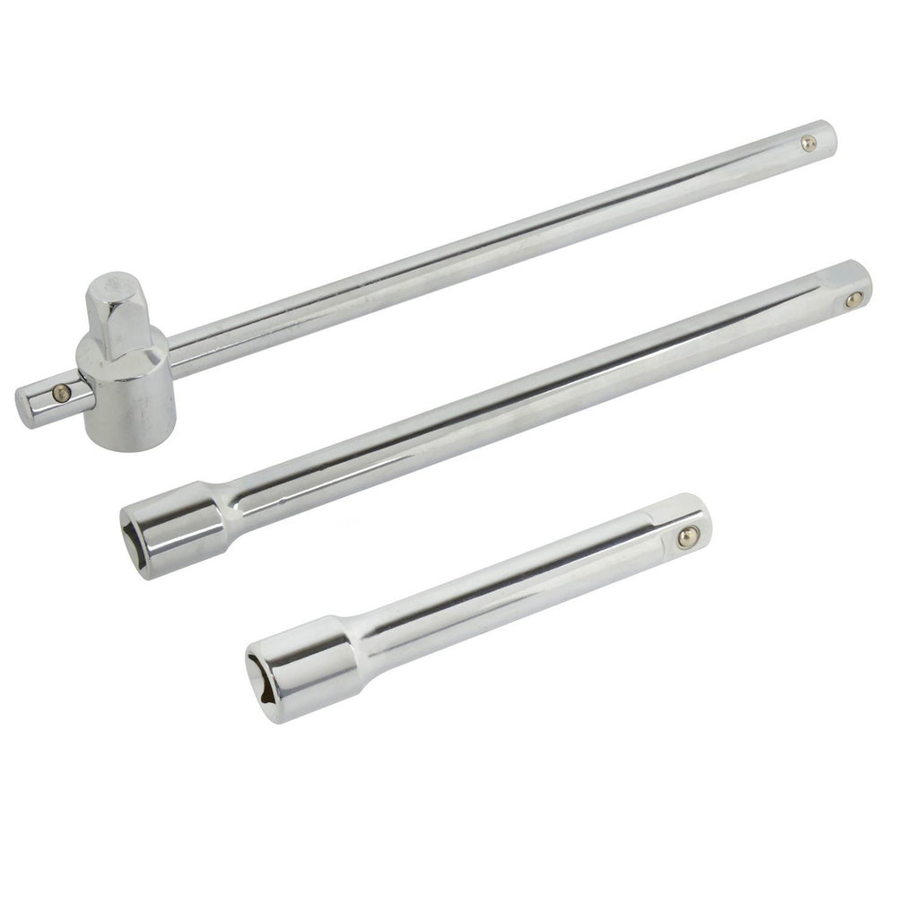 Hosszabbító készlet erőkarral 1/2" 3 db GEKO