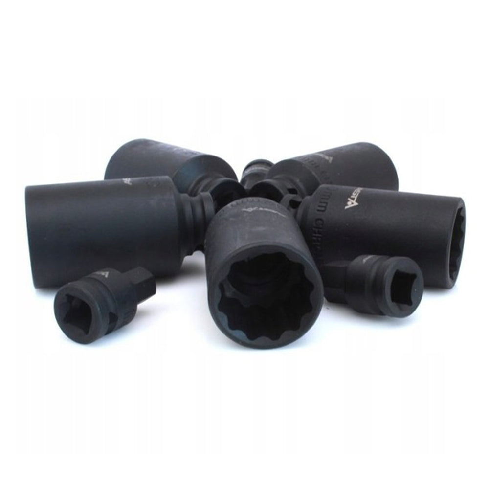 Hosszított gépi dugókulcs készlet 12 pontos 1/2" 30 - 36 mm