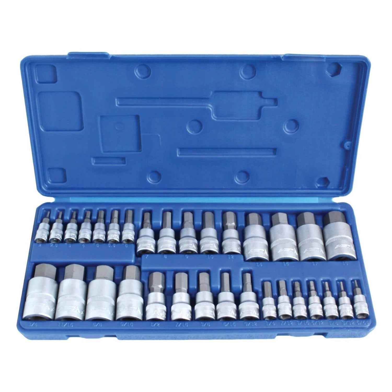 Imbusz bit készelet 1/4" 3/8" 1/2" 2 - 19 mm 32 db