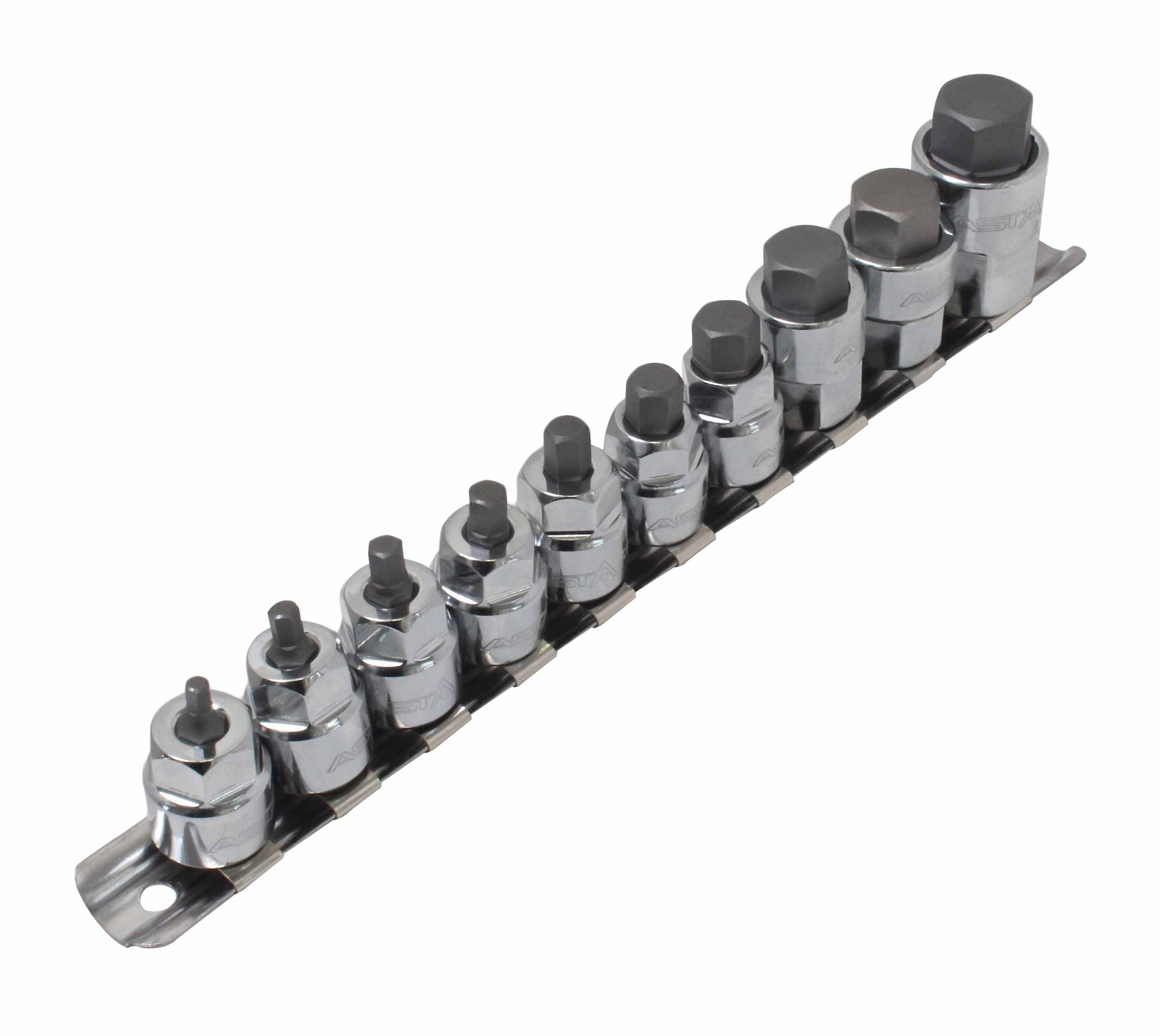Imbusz bit készlet hatszögletű 1/4" - 3/8" 10 db