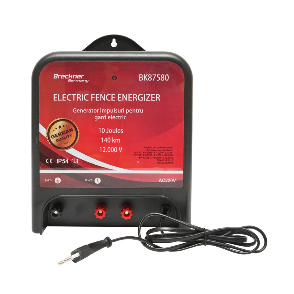 Impulzusgenerátor készülék dc 220V, 10 joule, 140km elektromos kerítés BRECKNER GERMANY