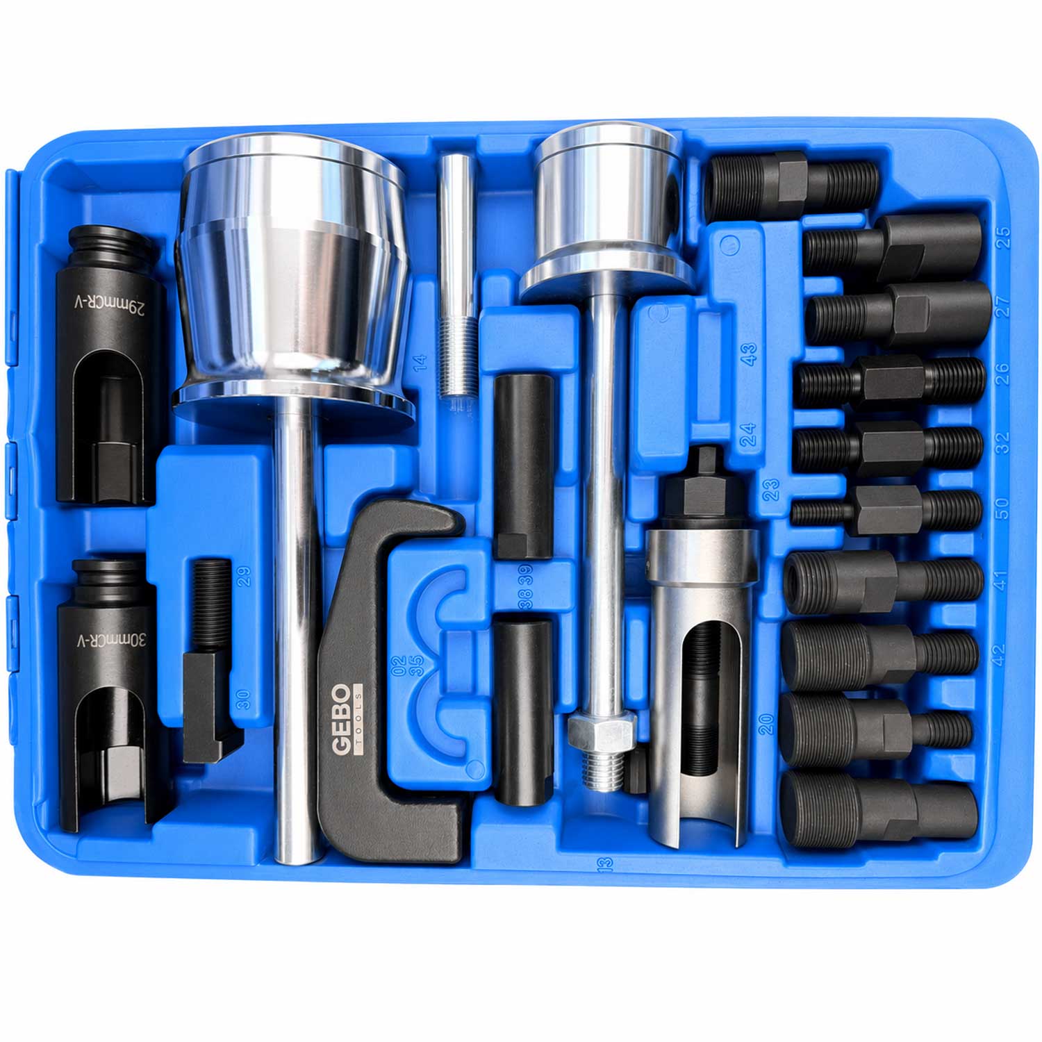 Injektor kihúzó készlet csúszókalapáccsal - diesel 40 db GEBO TOOLS