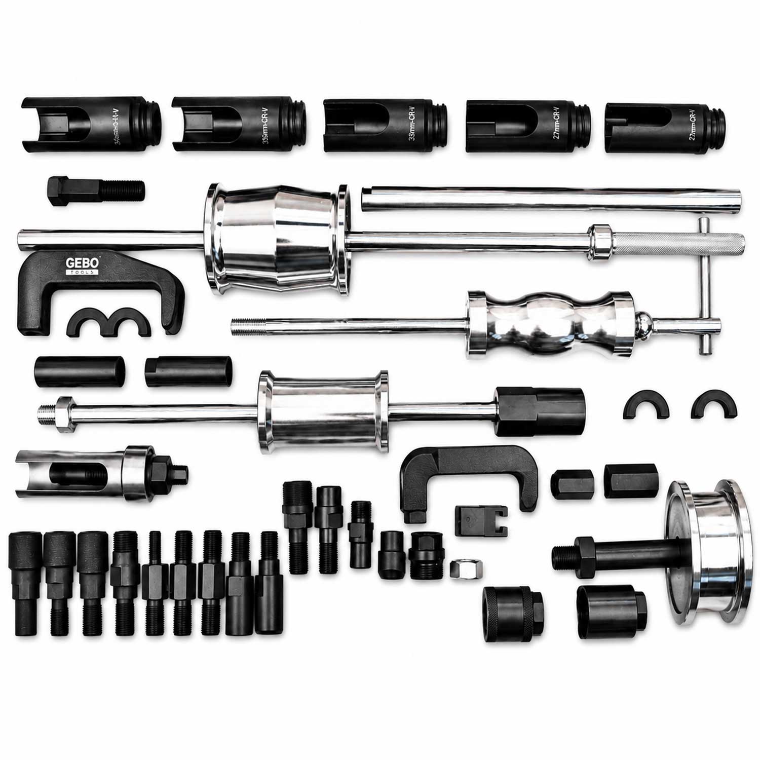 Injektor kihúzó készlet csúszókalapáccsal - diesel 40 db GEBO TOOLS