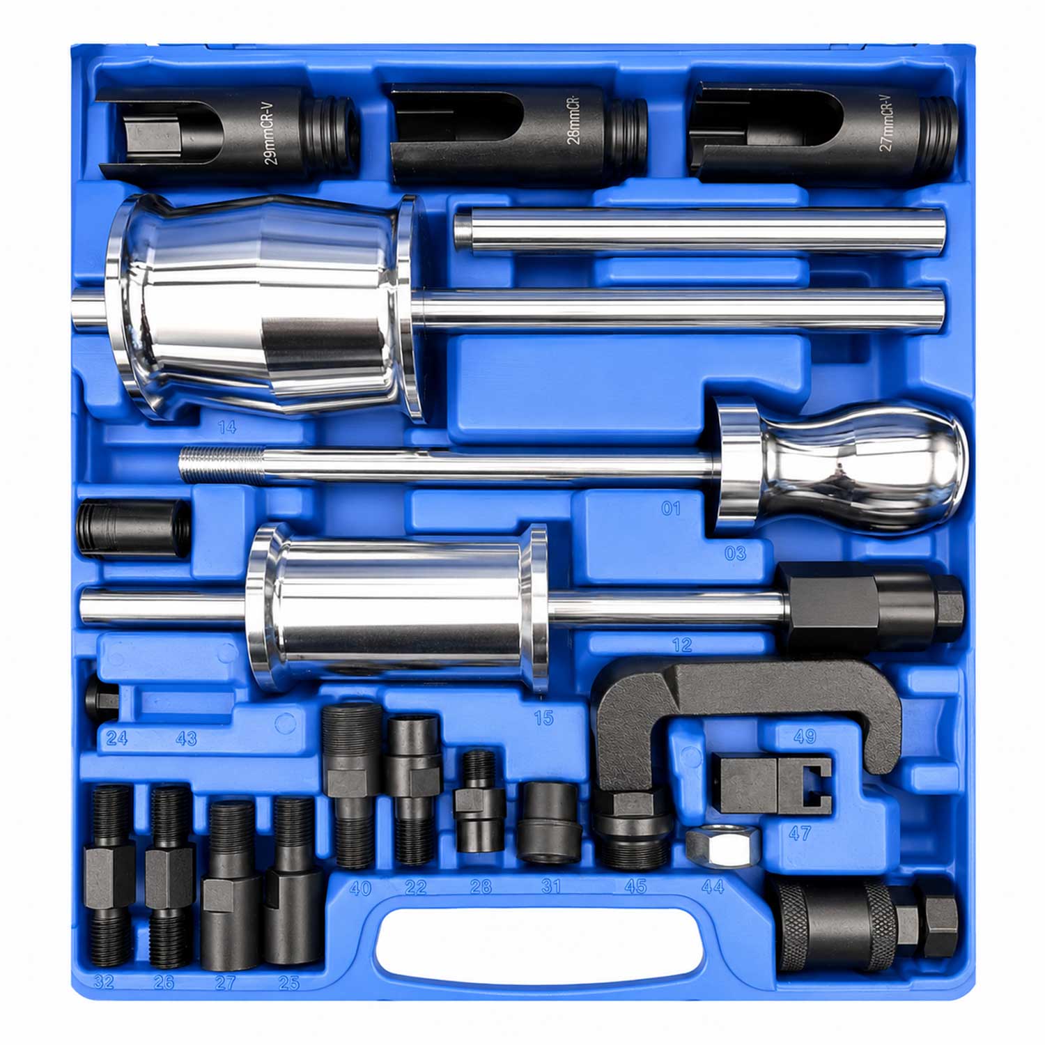 Injektor kihúzó készlet csúszókalapáccsal - diesel 40 db GEBO TOOLS