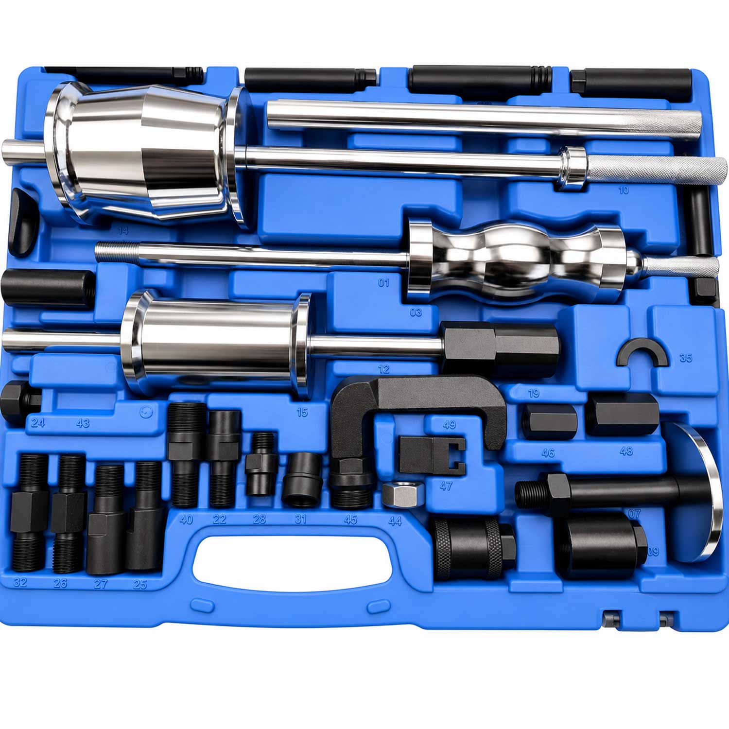 Injektor kihúzó készlet csúszókalapáccsal - diesel 40 db GEBO TOOLS