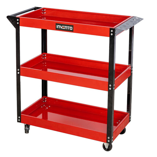 FÉM SZERSZÁMOS KOCSI 3 POLCCAL ÉS CSAVARHÚZÓ TARTÓVAL INVENTO