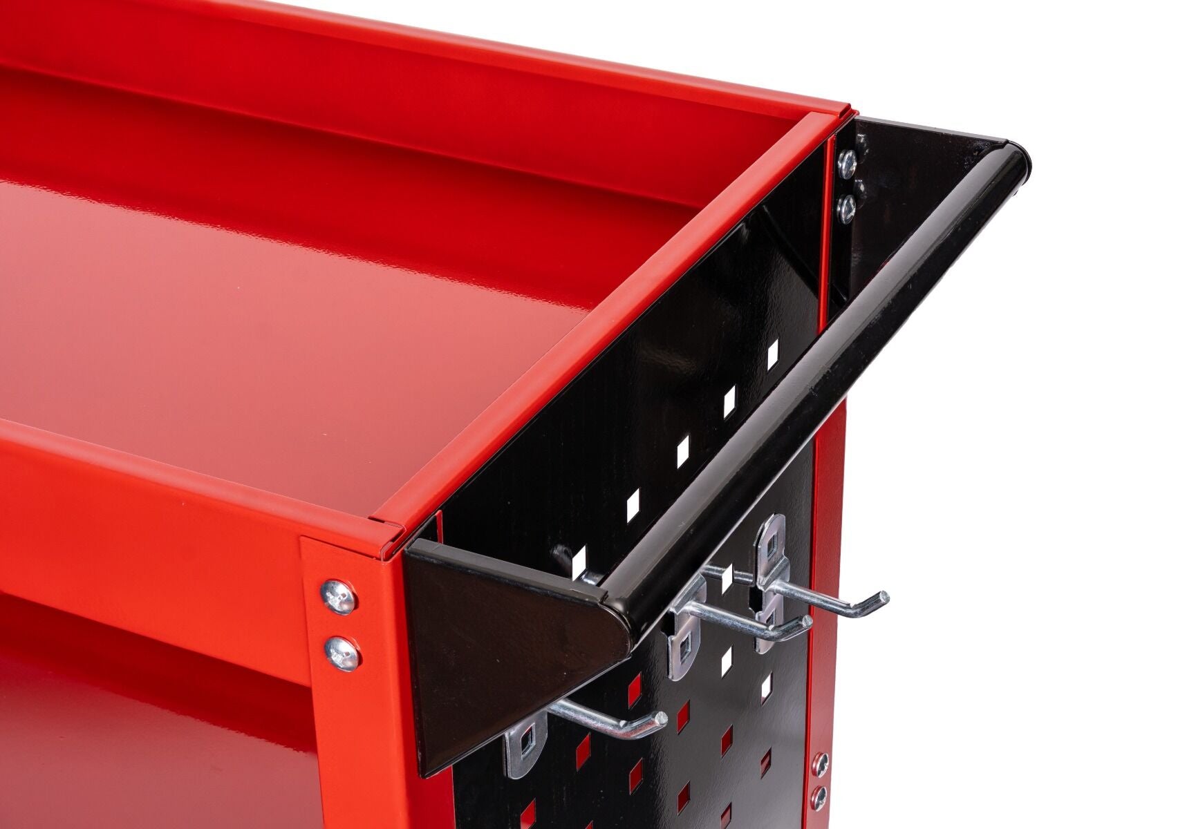 FÉM SZERSZÁMOS KOCSI 3 POLCCAL, SZERSZÁM PANELEKKEL ÉS CSAVARHÚZÓ TARTÓVAL INVENTO