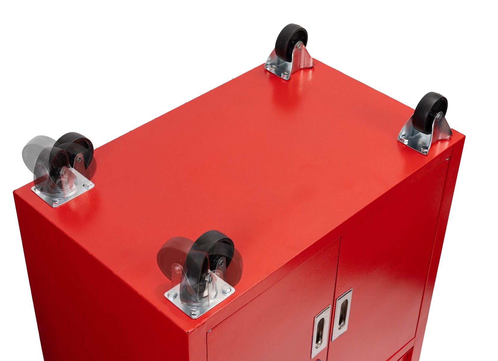 ÜRES SZERSZÁMOS KOCSI - SZERSZÁMOS SZEKRÉNY PIROS KEREKEKKEL ÉS FOGANTYÚVAL INVENTO PRÉMIUM 73 X 63 X 40 CM INVENTO
