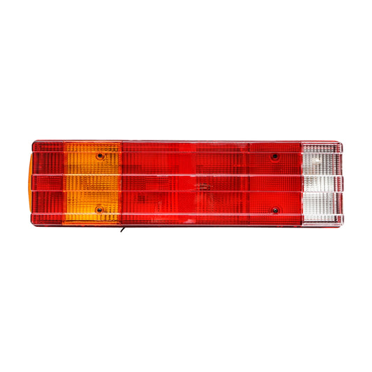 Jobb oldali hátsó lámpa, 7 funkcióval, bordázott búrával, 480x113x90 mm, DAF, MB Atego típusokhoz, OEM: 1522386, 4.62376, A0035445303, A0035445703