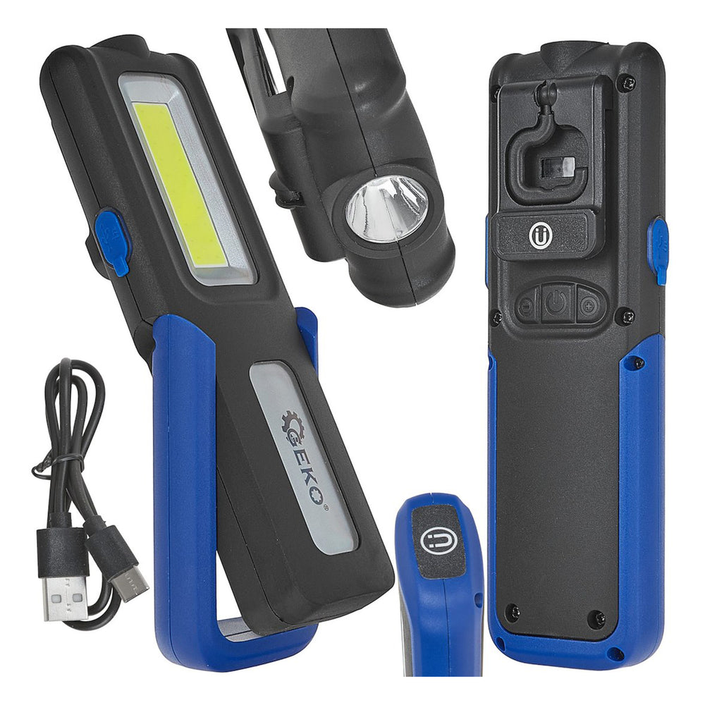 Újratölthető LED munkalámpa powerbank funkcióval 2000 mah 400 lm GEKO