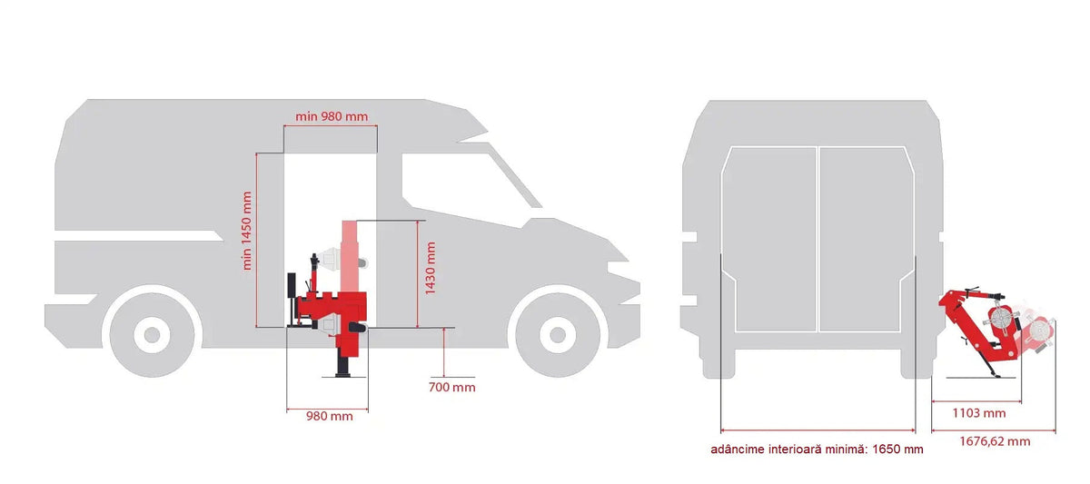 Kamion mobil gumiszerelő gép 13-26"