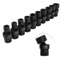 Kardán csuklós dugókulcs készlet 3/8 10-19 mm 10 db ASTA