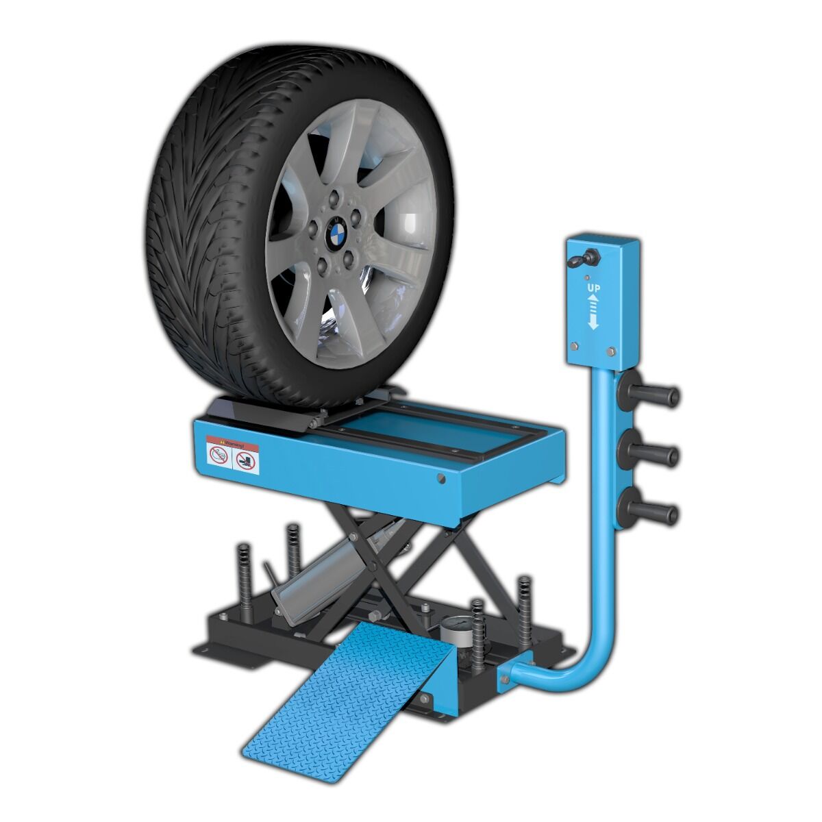 Kerékemelő kerékkiegyensúlyozó géphez, emelőképesség 65 kg INVENTO