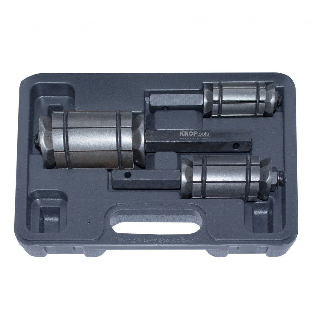 Kipufogó cső prés készlet 3 db 30-87mm KROFTOOLS