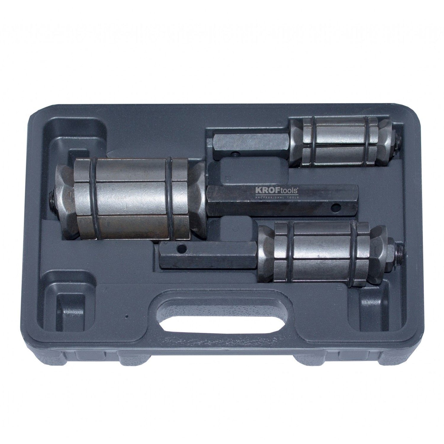 Kipufogó cső prés készlet 3 db 30-87mm KROFTOOLS