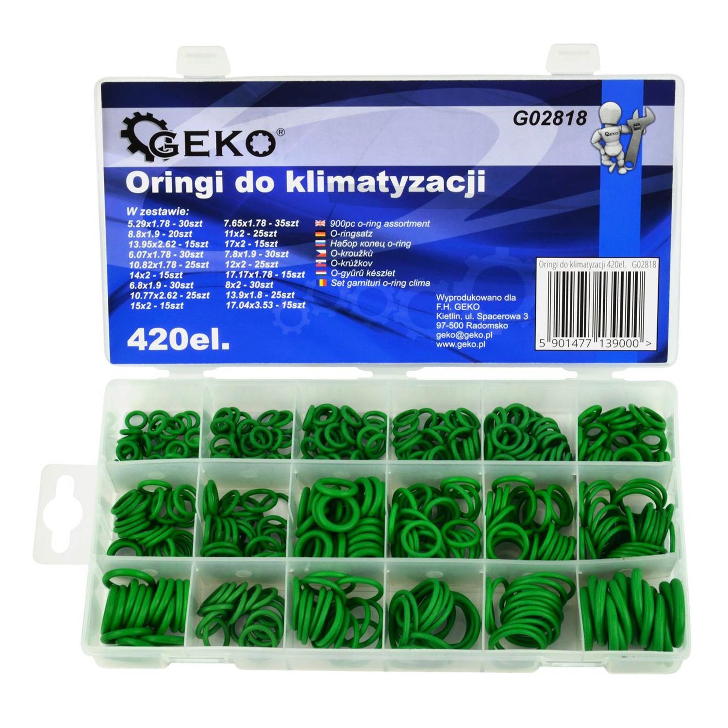 Klíma o-gyűrű készlet 420 db