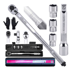 NYOMATÉKKULCS KÉSZLET 1/2 5 DB 28-210 NM DUGÓKULCS 17-19-21 MM, HOSSZABBÍTÓ 1/2 KBGLOBAL