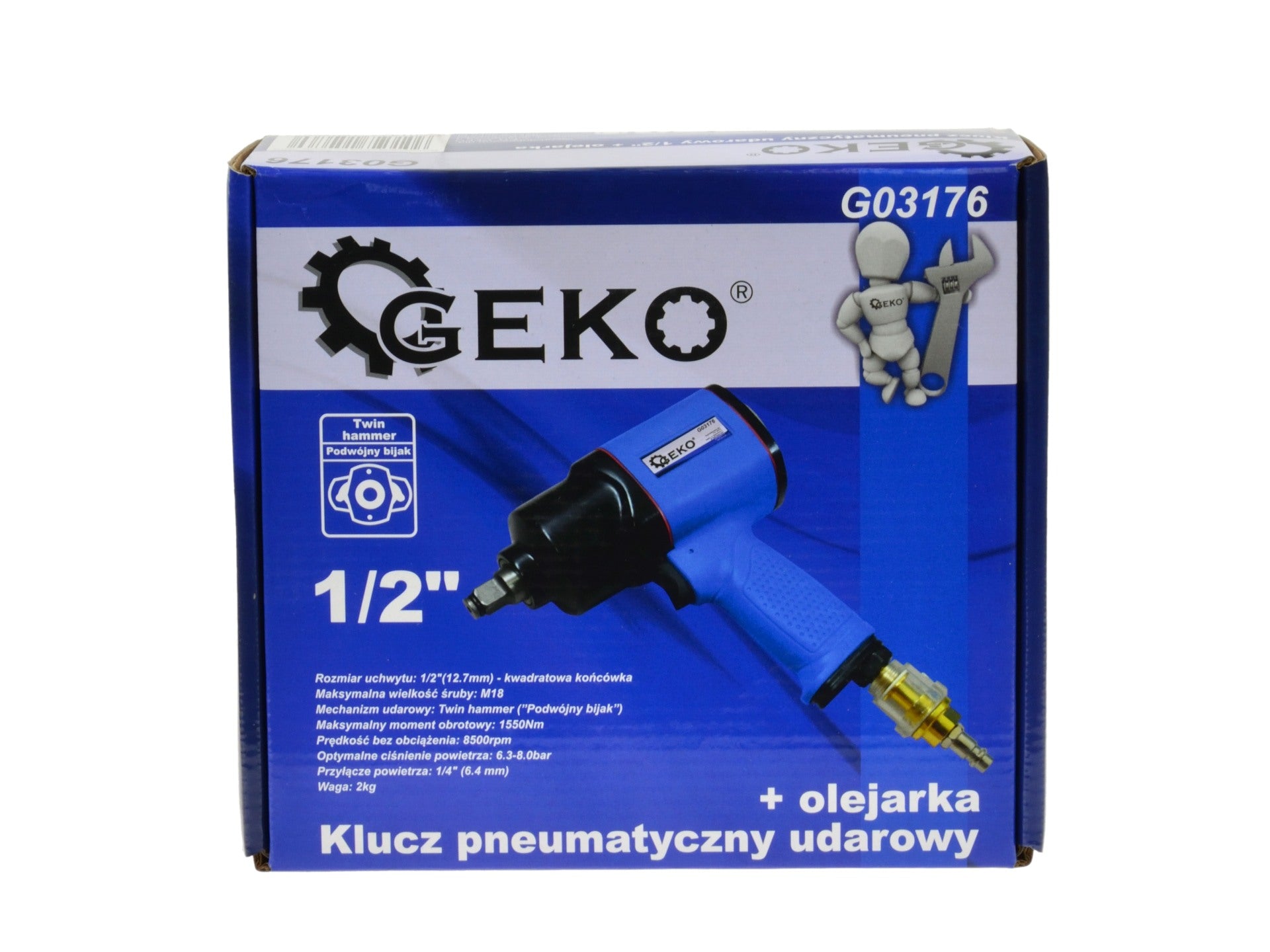 PNEUMATIKUS LÉGKULCS 1/2 1550Nm GEKO