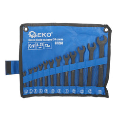 CSILLAG - VILLÁS KOMBINÁLT KULCS KÉSZLET 6-22MM CRV FEKETE 12 DARABOS