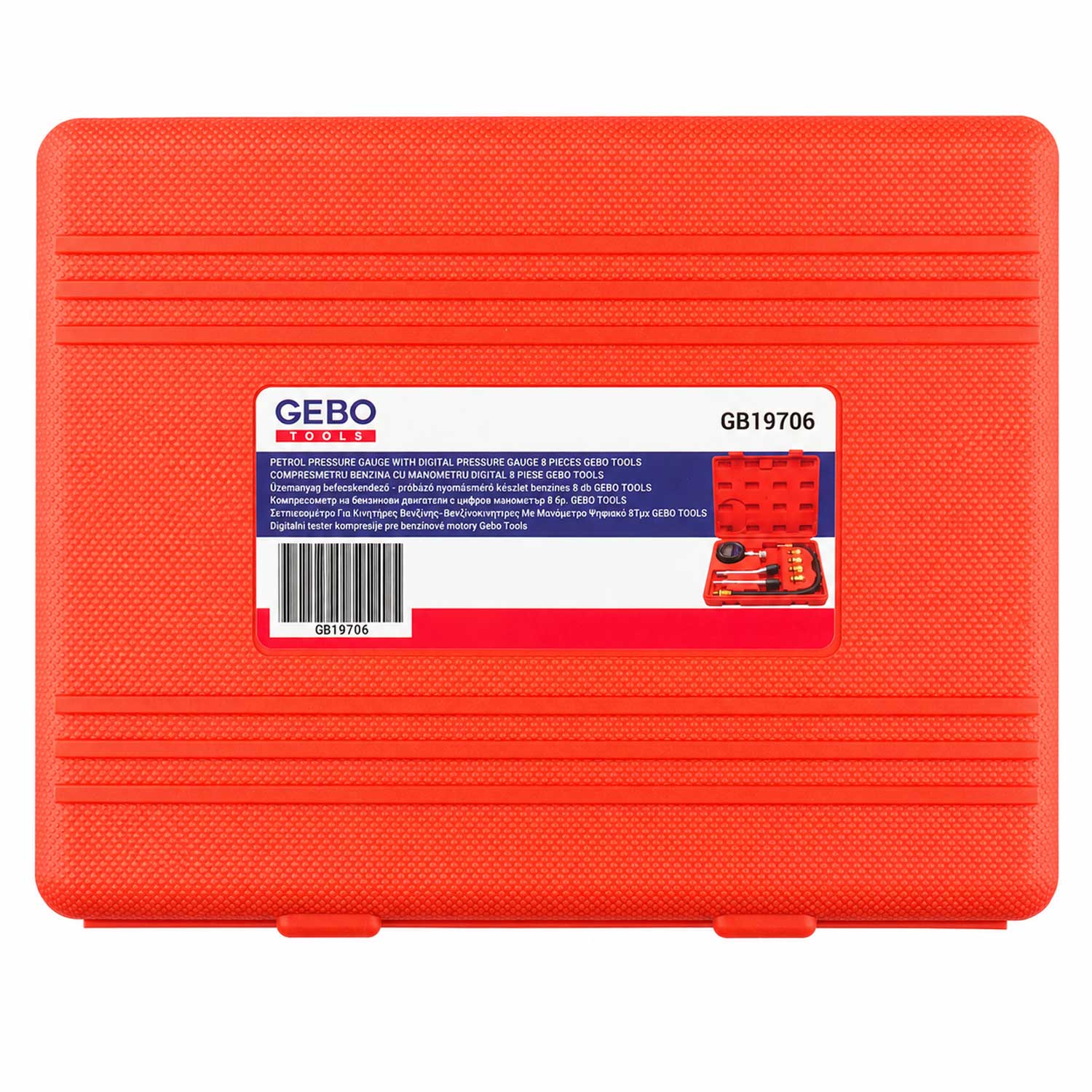 Kompresszió mérő készlet - benzin 8 db GEBO TOOLS