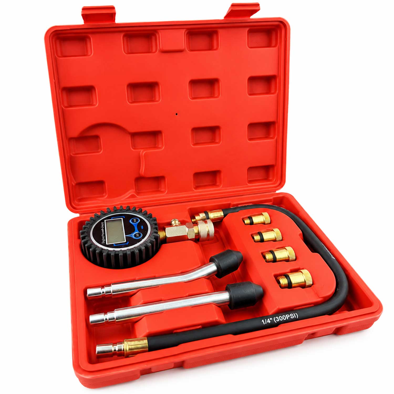 Kompresszió mérő készlet - benzin 8 db GEBO TOOLS