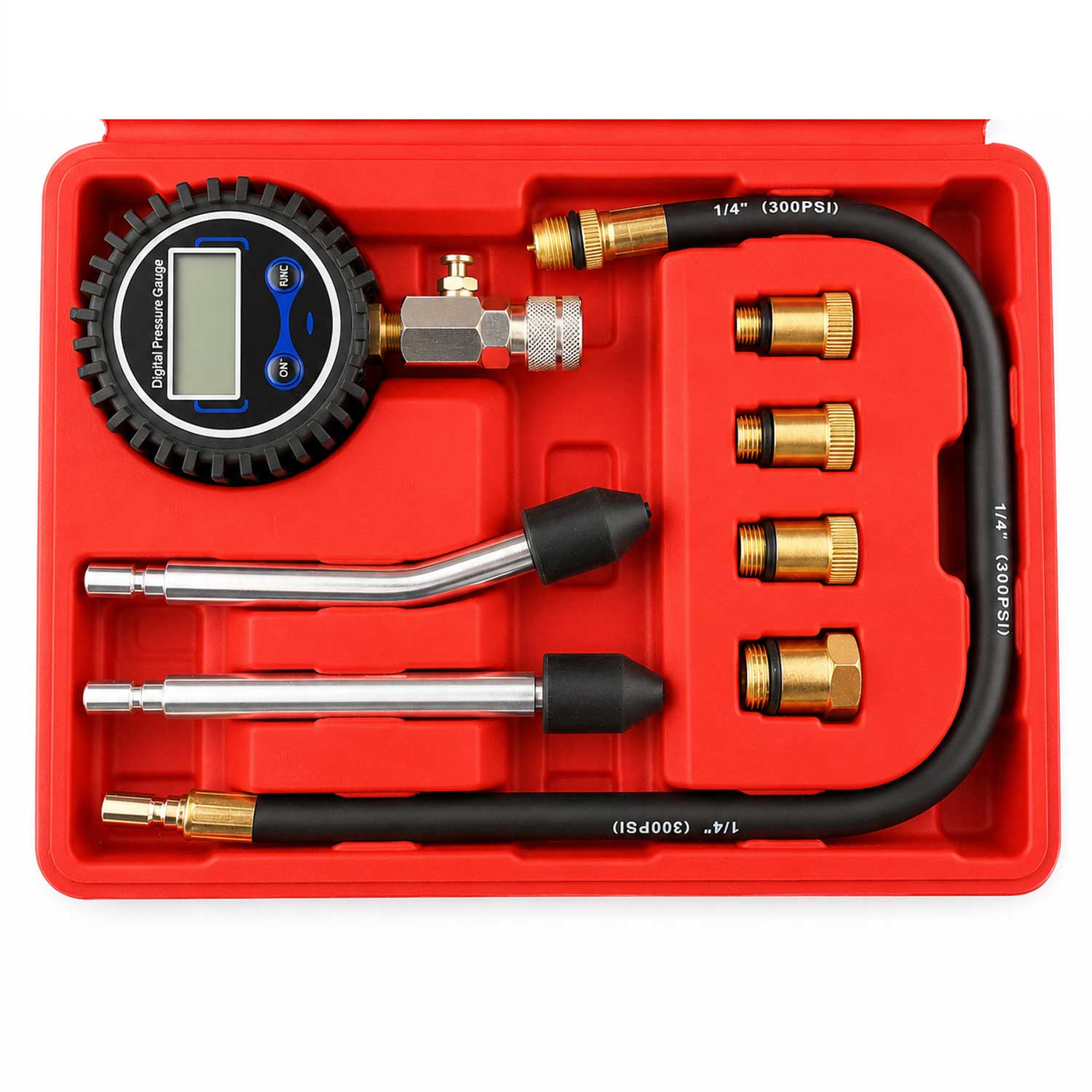 Kompresszió mérő készlet - benzin 8 db GEBO TOOLS
