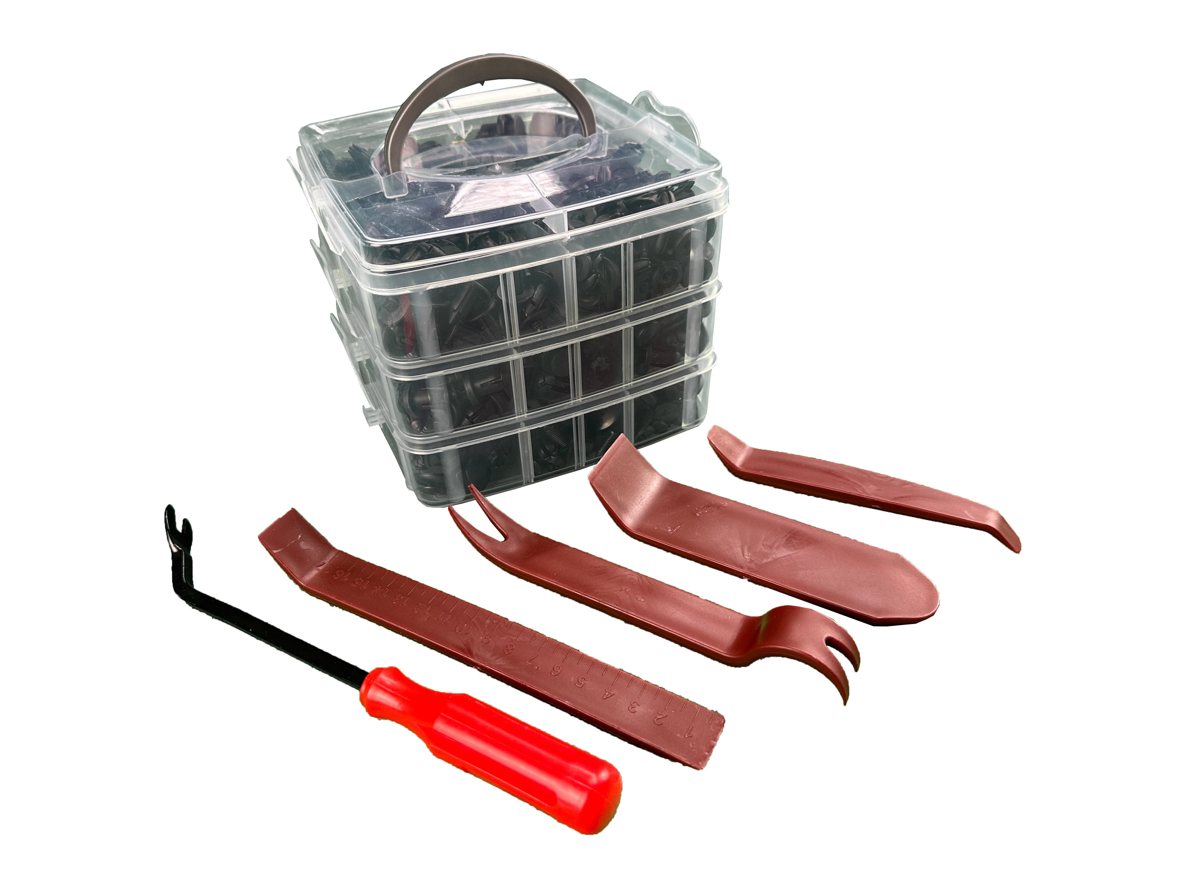 Kárpit patent eltávolító és univerzális patent készlet 620 db GEBO TOOLS